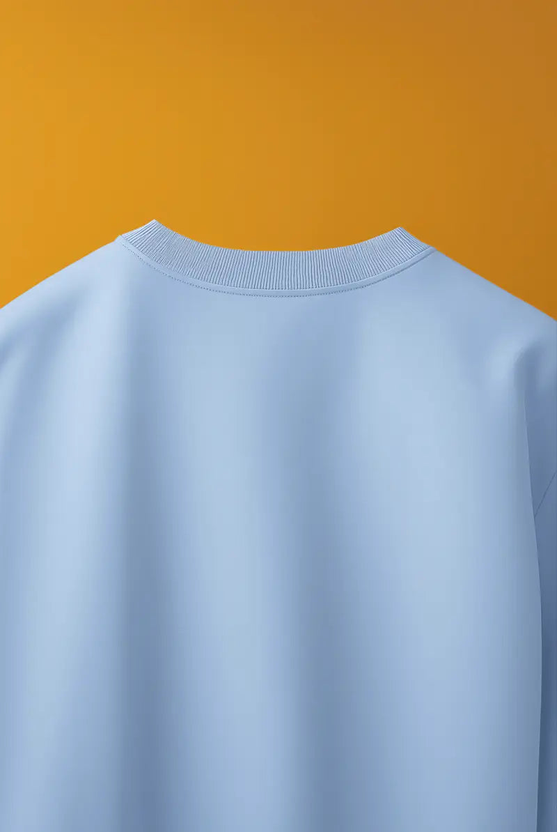 Beach Blue Coconut Tree Graphic | Oversized T-Shirt | Cloud Cotton