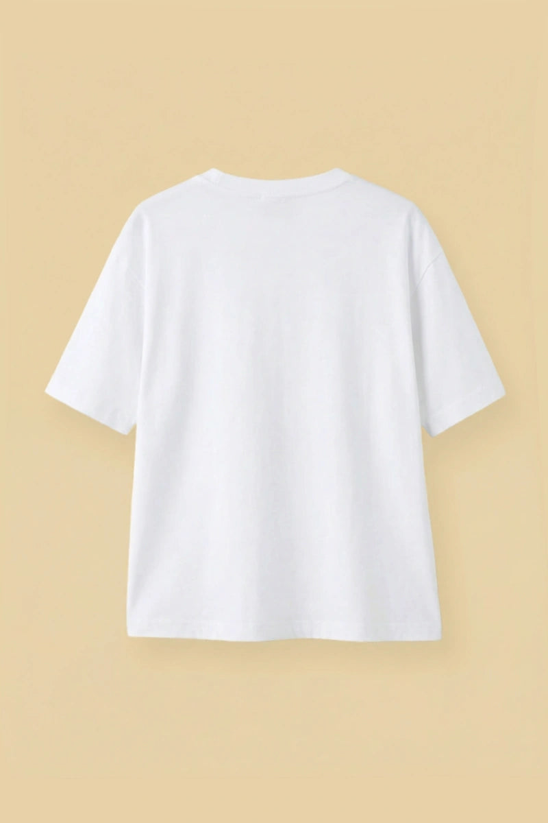 'Classic Plain White' | Unisex | Oversized T-Shirt | Cloud Cotton