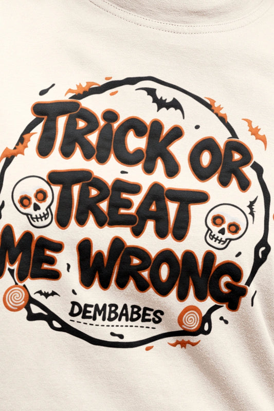 "Trick Or Treat" Halloween Edition | Unisex | Oversized T-Shirt | Cloud Cotton