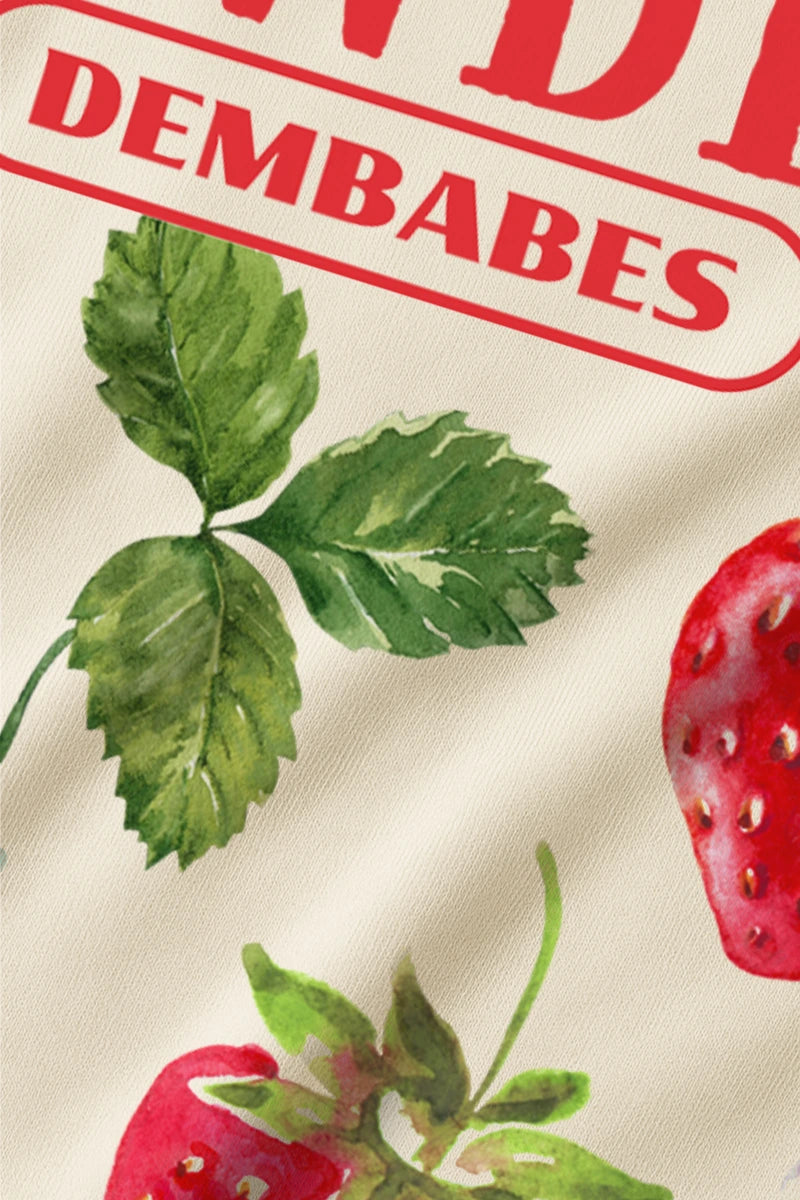 Strawberry Graphics | Oversized T-Shirt | Cloud Cotton