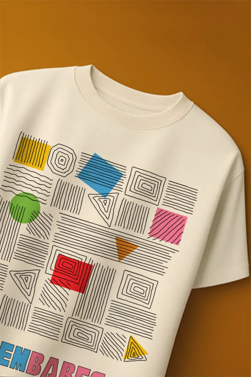 Shapes Don’t Lie - Artsy Graphic | Oversized T-Shirt | Cloud Cotton