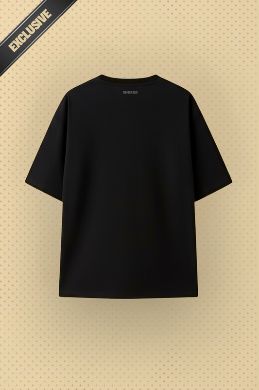 INHERITANCE - Identity Black Embroidery Edition | Unisex | Oversized T-Shirt | CIRRUS COTTON