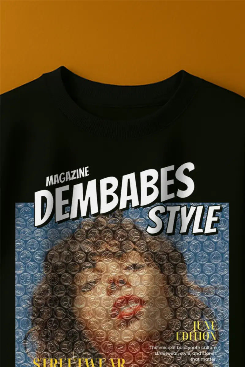 Magazine Cover Bubble Wrap | Oversized T-Shirt | Cloud Cotton