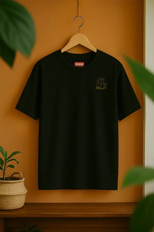 Cat Lover's Embroidered Edition | Oversized T-Shirt | Cloud Cotton