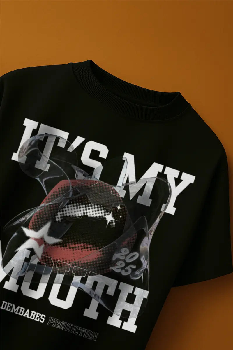 “It’s My Mouth” Statement Drop | Oversized T-Shirt | Cloud Cotton