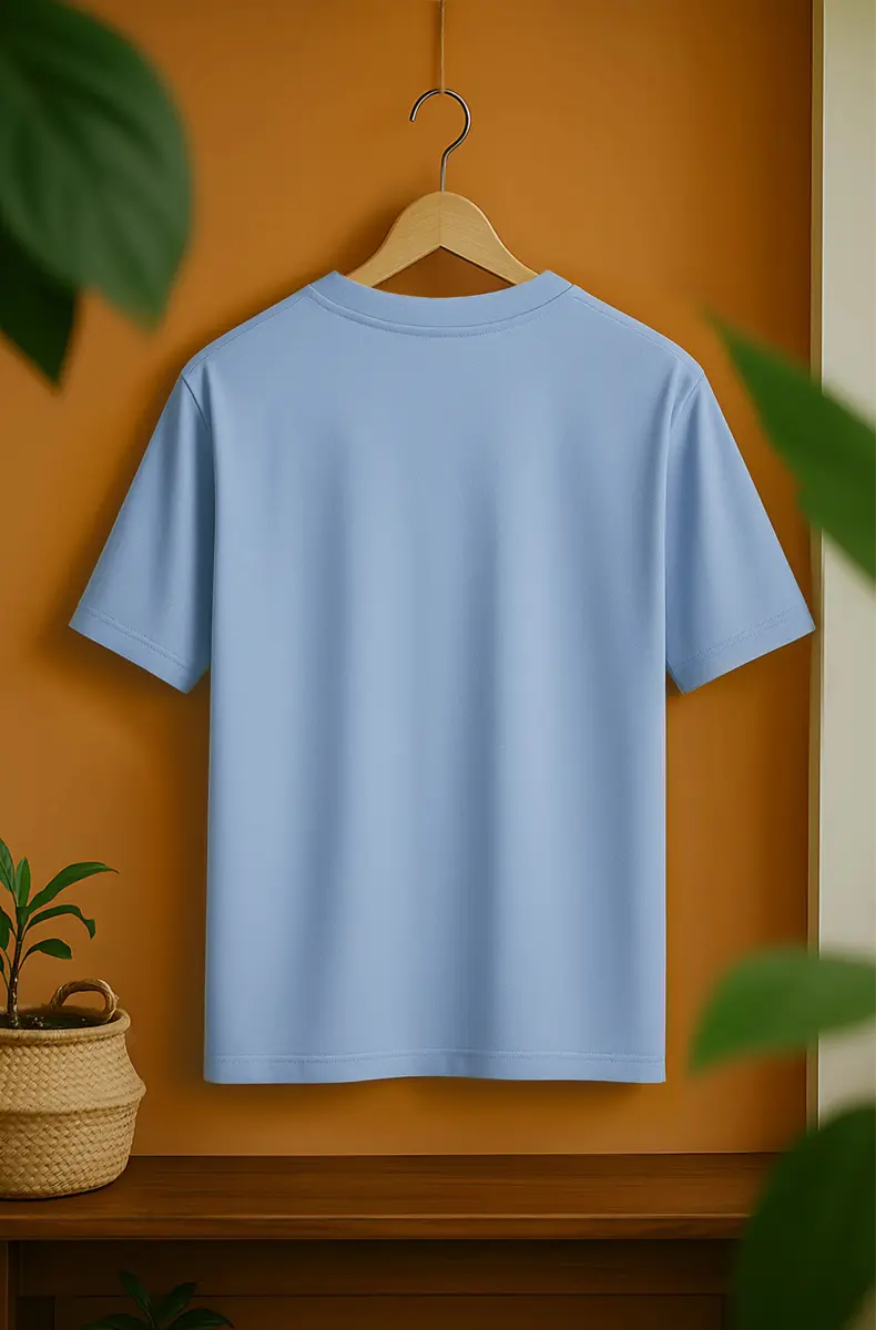 Beach Blue Coconut Tree Graphic | Oversized T-Shirt | Cloud Cotton