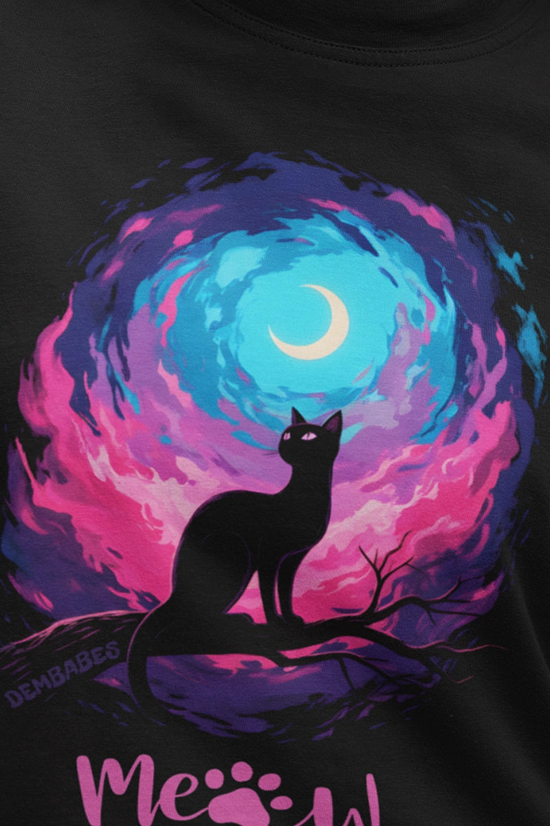 'Moonlight Cat Edition' | Unisex | Oversized T-Shirt | Cloud Cotton
