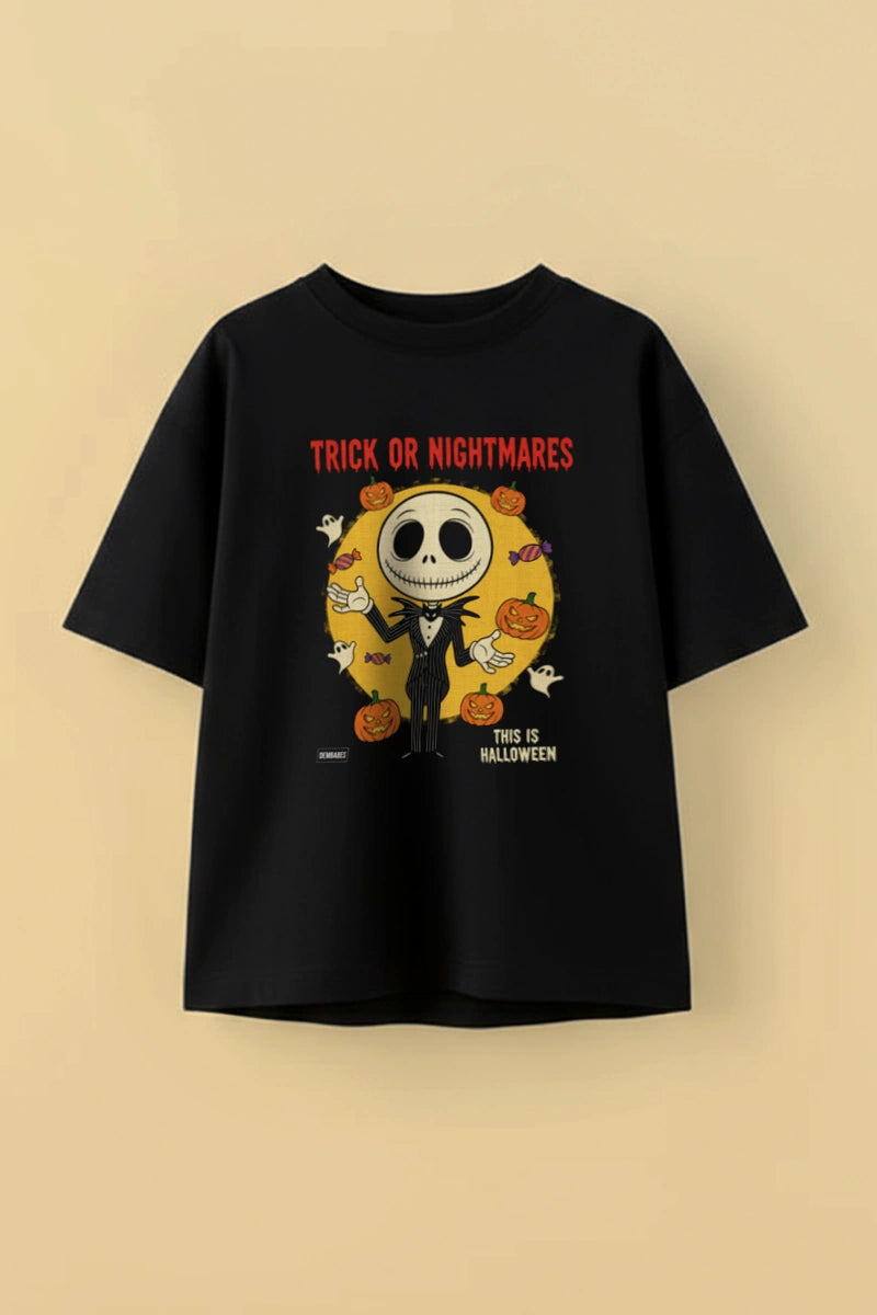 "Trick or Nightmares" | Unisex | Oversized T-Shirt | Cloud Cotton