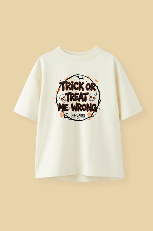 "Trick Or Treat" Halloween Edition | Unisex | Oversized T-Shirt | Cloud Cotton