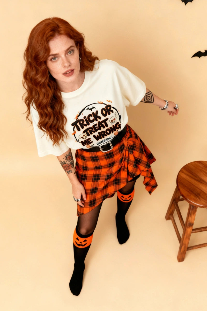 "Trick Or Treat" Halloween Edition | Unisex | Oversized T-Shirt | Cloud Cotton