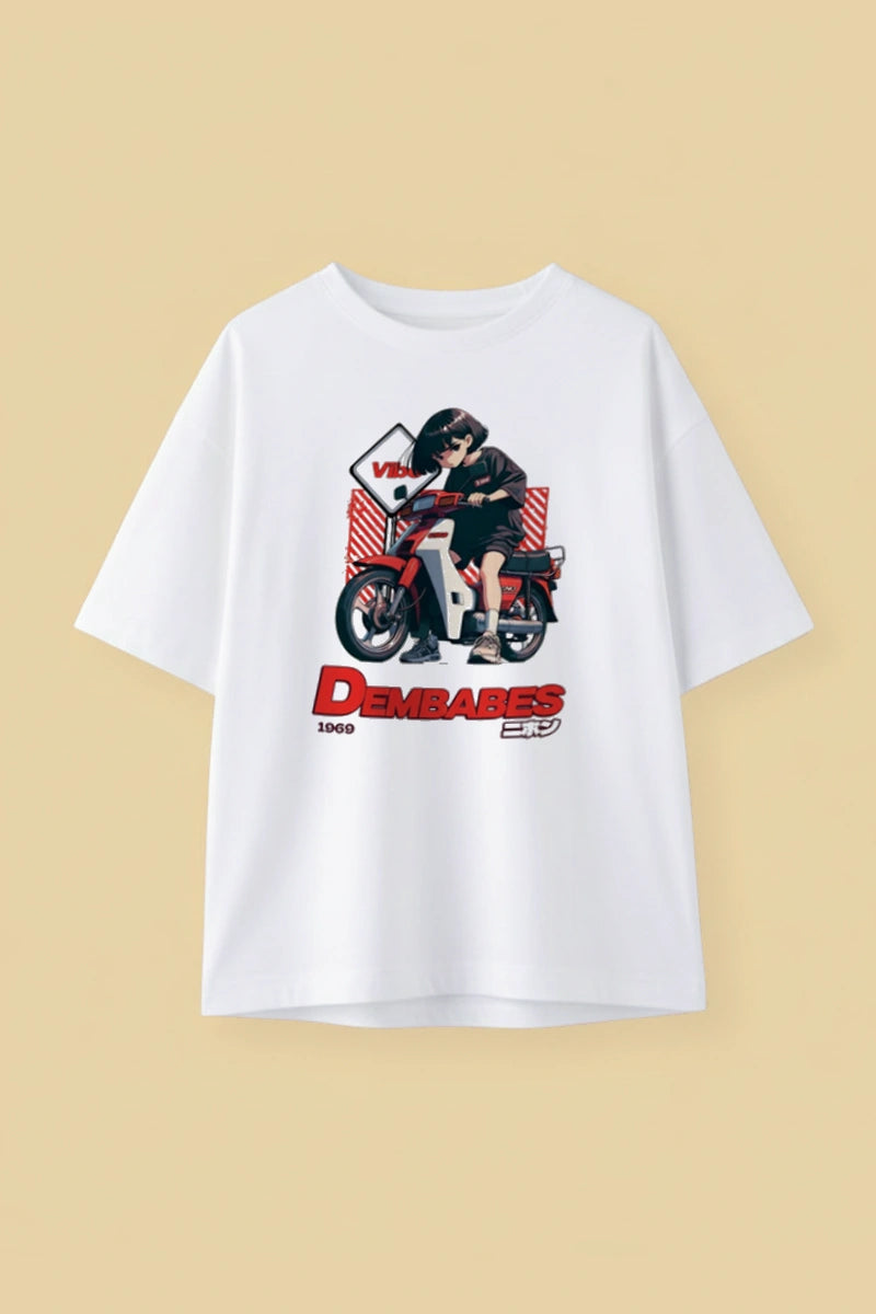 'Anime Biker Vibe 1969'| Unisex | Oversized T-Shirt | Cloud Cotton