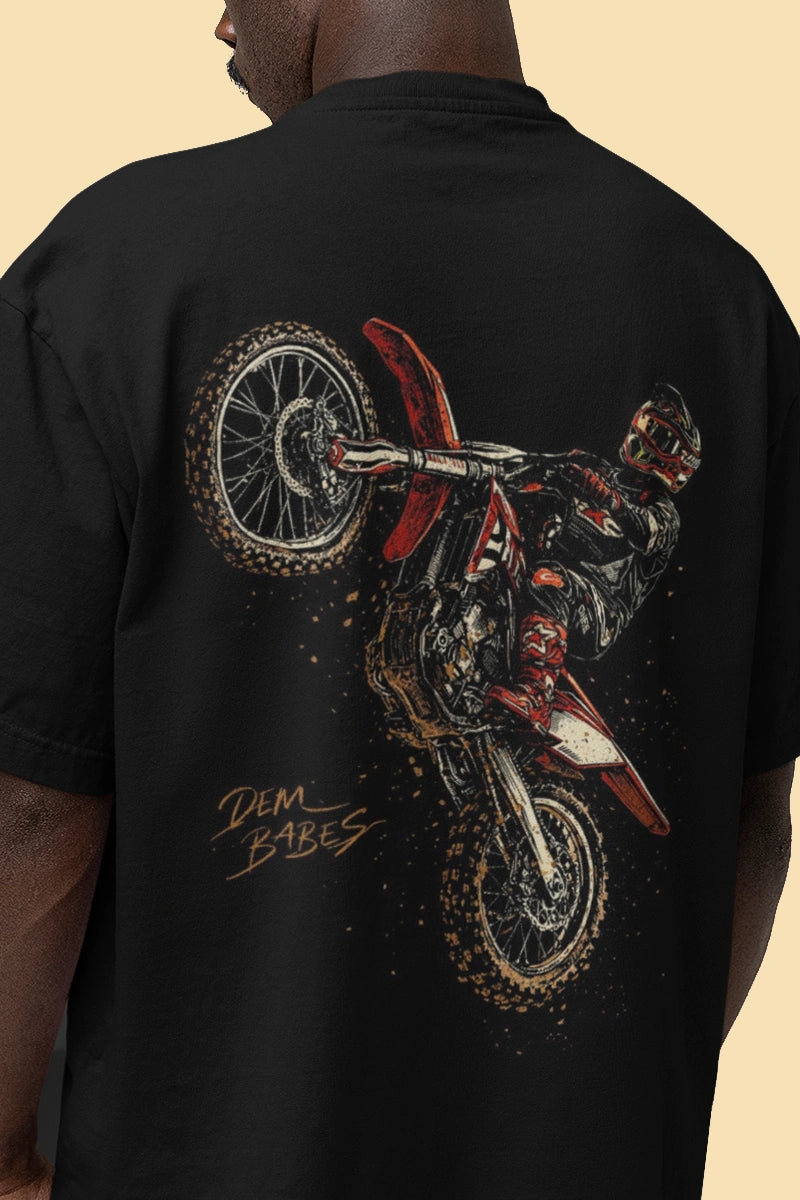 "Motocross Street" Limited Edition | Unisex | Oversized T-Shirt | Cloud Cotton