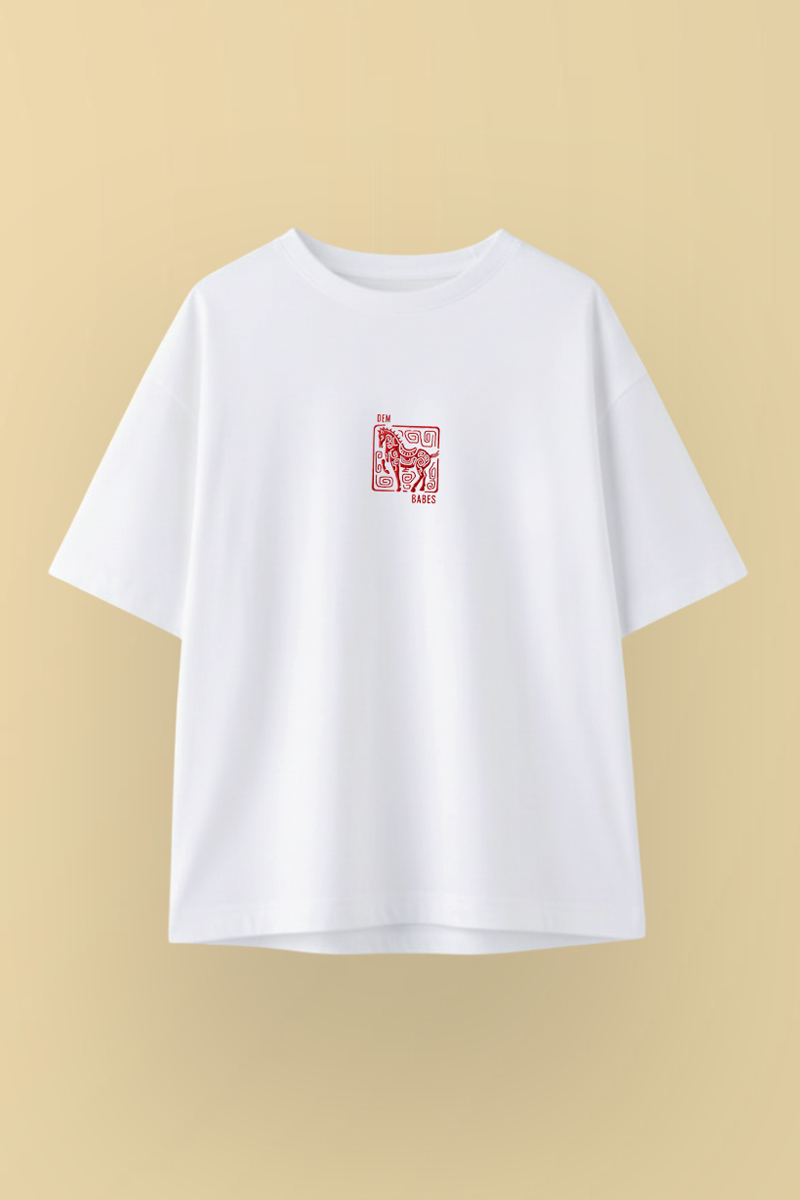 "-THE UNTAMED-" Embroidery Edition | Unisex | Oversized T-Shirt | Cloud Cotton