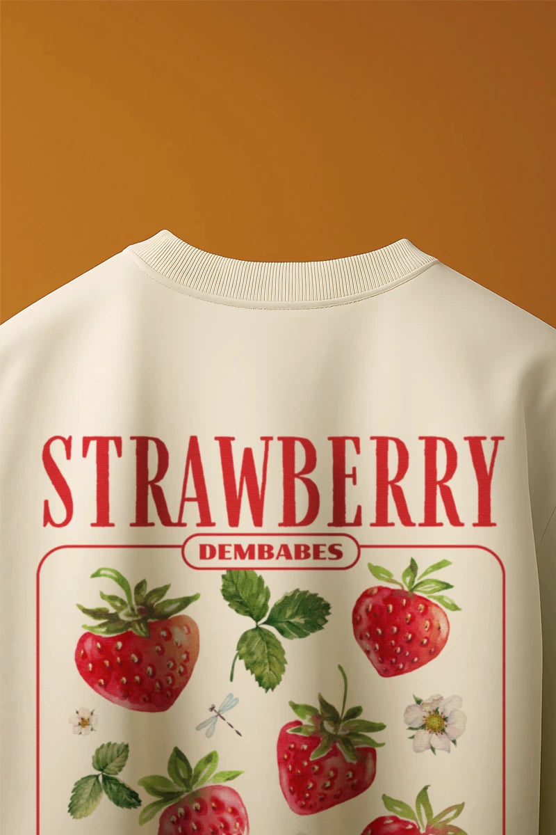 Strawberry Graphics | Oversized T-Shirt | Cloud Cotton
