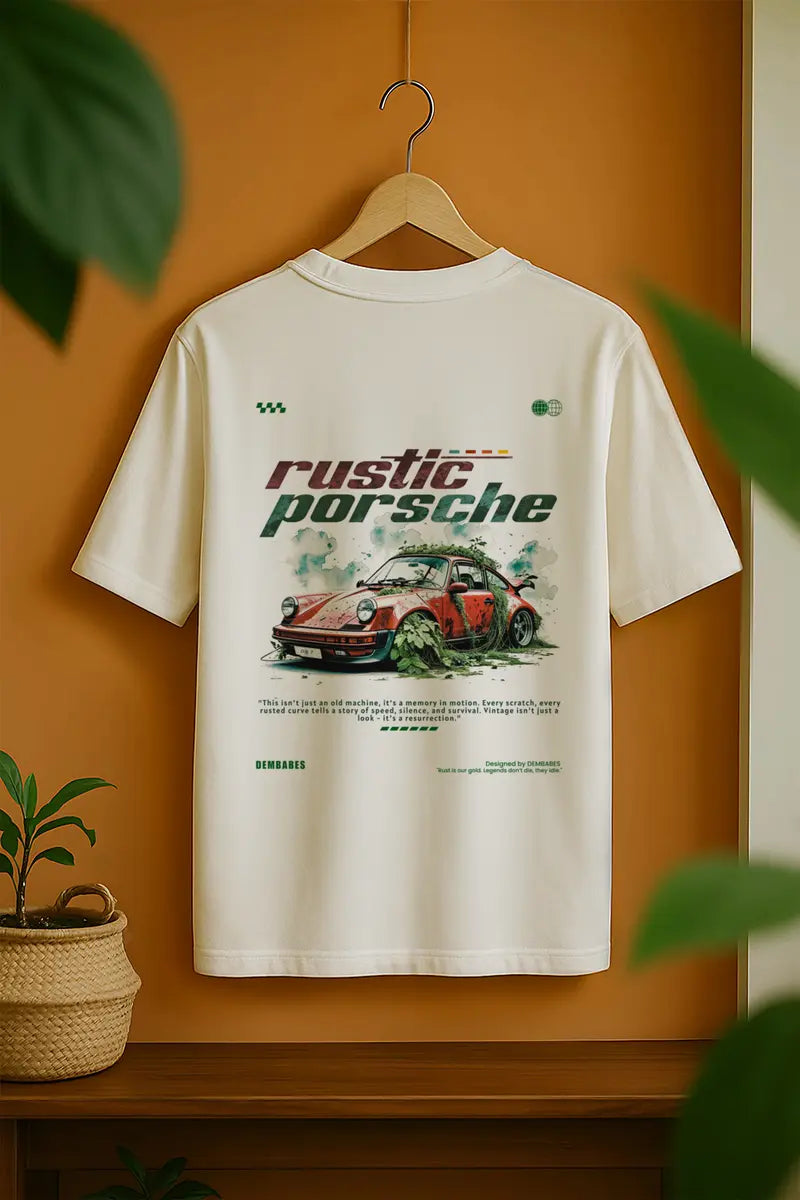 'Rustic Porsche' Rare Edition | Oversized T-Shirt | Cloud Cotton