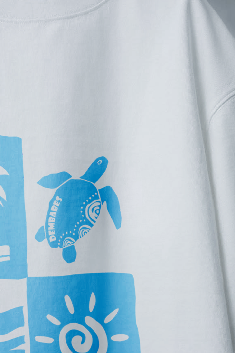 "-Tidal Blue-" | Unisex | Oversized T-Shirt | Cloud Cotton