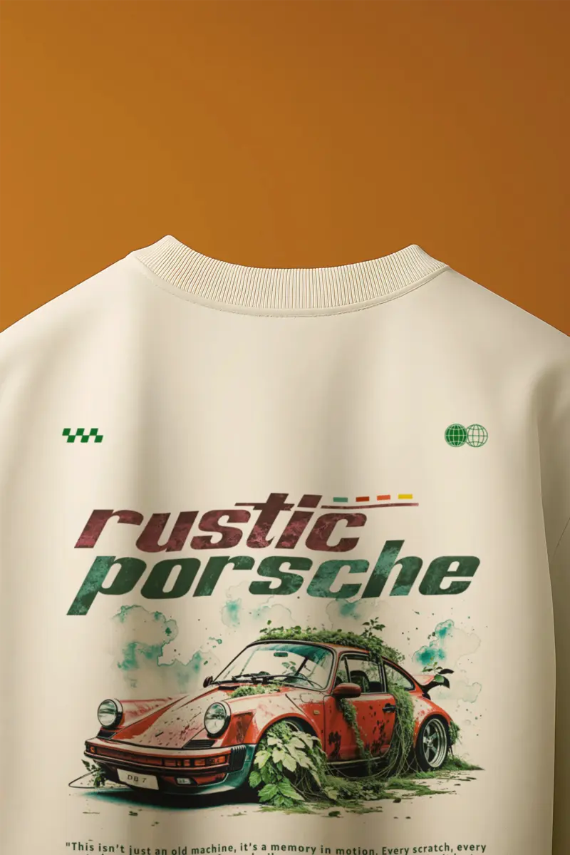 'Rustic Porsche' Rare Edition | Oversized T-Shirt | Cloud Cotton