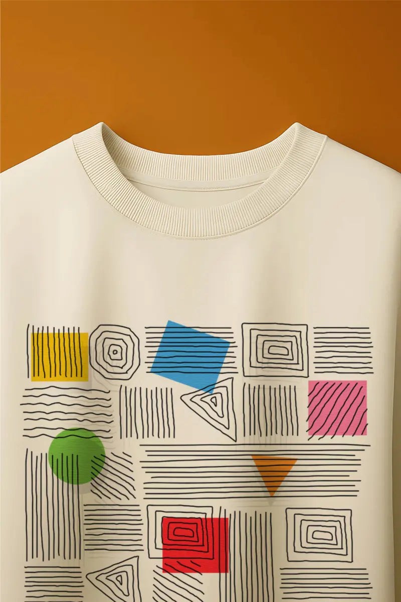 Shapes Don’t Lie - Artsy Graphic | Oversized T-Shirt | Cloud Cotton