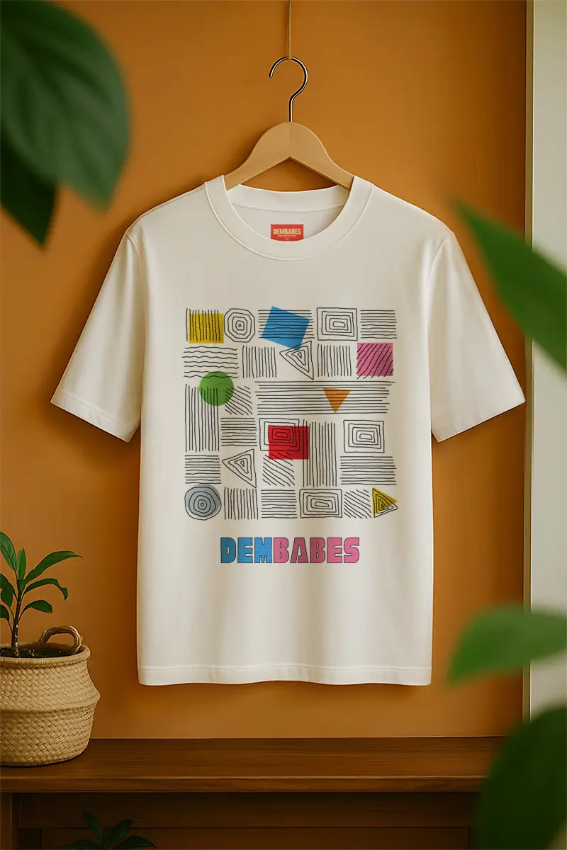 Shapes Don't Lie – Artsy Graphic oversized tee