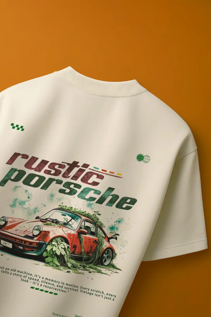 'Rustic Porsche' Rare Edition | Oversized T-Shirt | Cloud Cotton