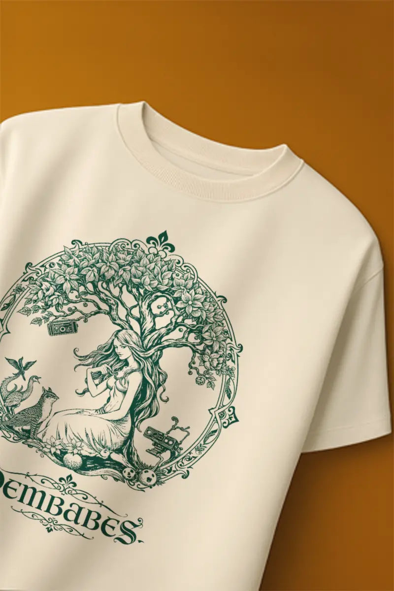 Tシャツ・カットソー [RUSTIC REVERIE] Sweet Coast Oversized Tshirts [White] Sweet Dreams | White Tee – Nostalgic Apparel