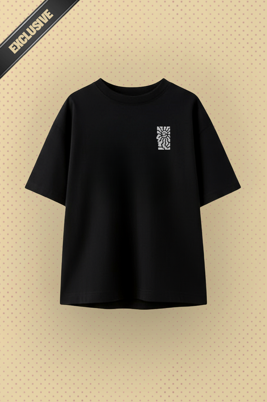 INHERITANCE - Identity Black Embroidery Edition | Unisex | Oversized T-Shirt | CIRRUS COTTON