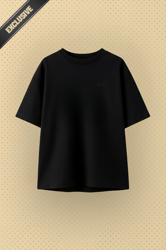 " - ECLIPSE - " Legacy Black Embroidery Edition | Unisex | Oversized T-Shirt | CIRRUS COTTON