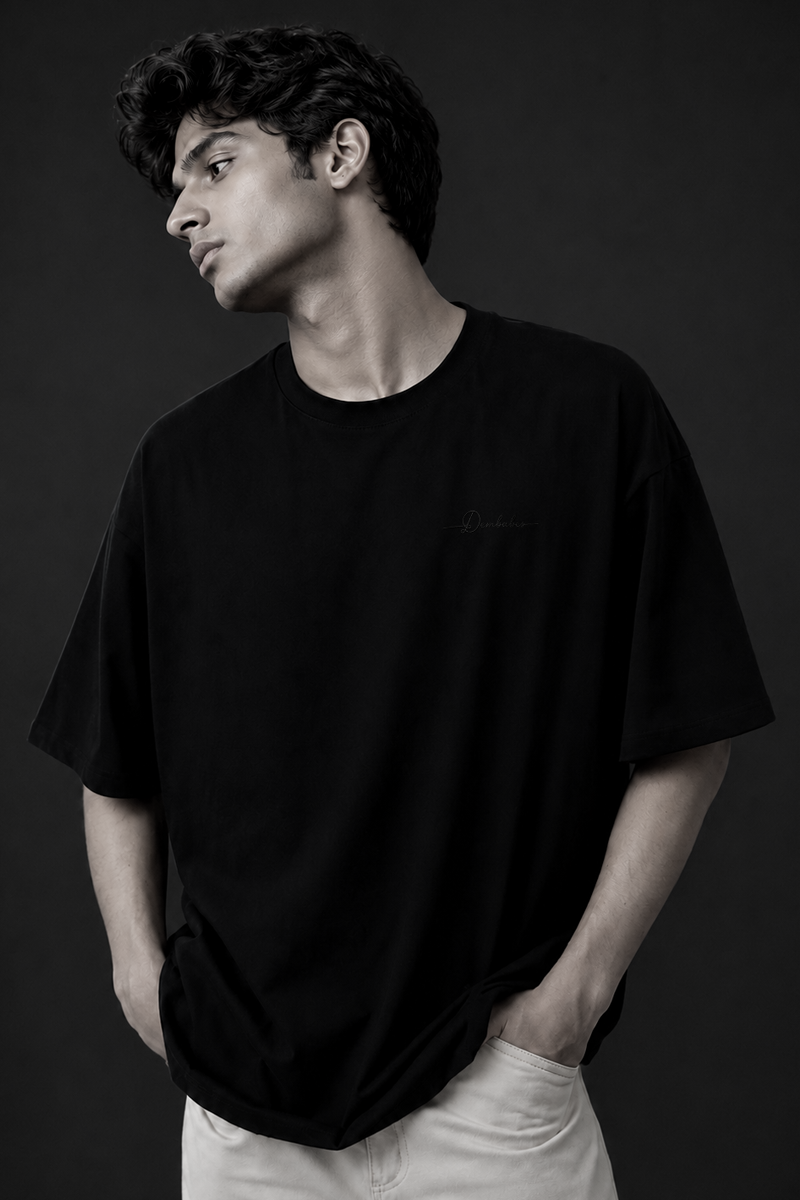 " - ECLIPSE - " Legacy Black Embroidery Edition | Unisex | Oversized T-Shirt | CIRRUS COTTON