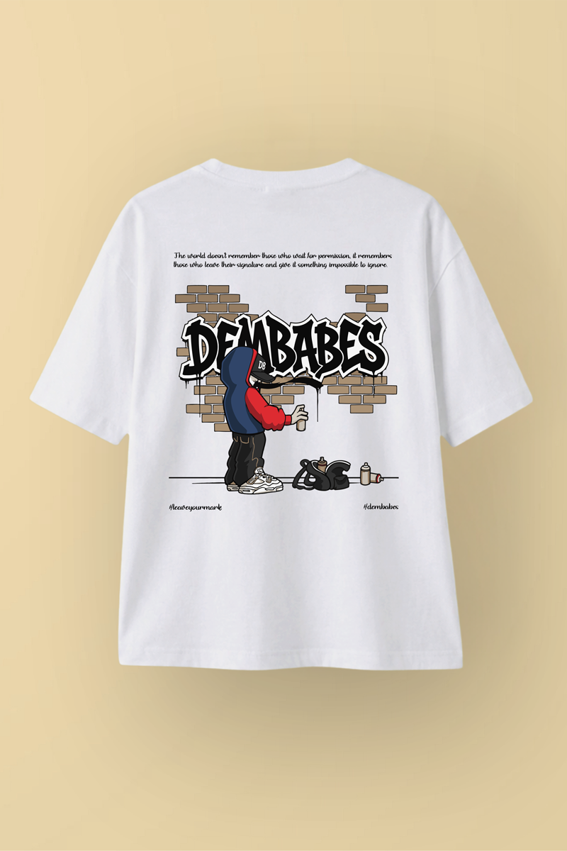 DEMBABES Graffiti Street Edition oversized t-shirt back view