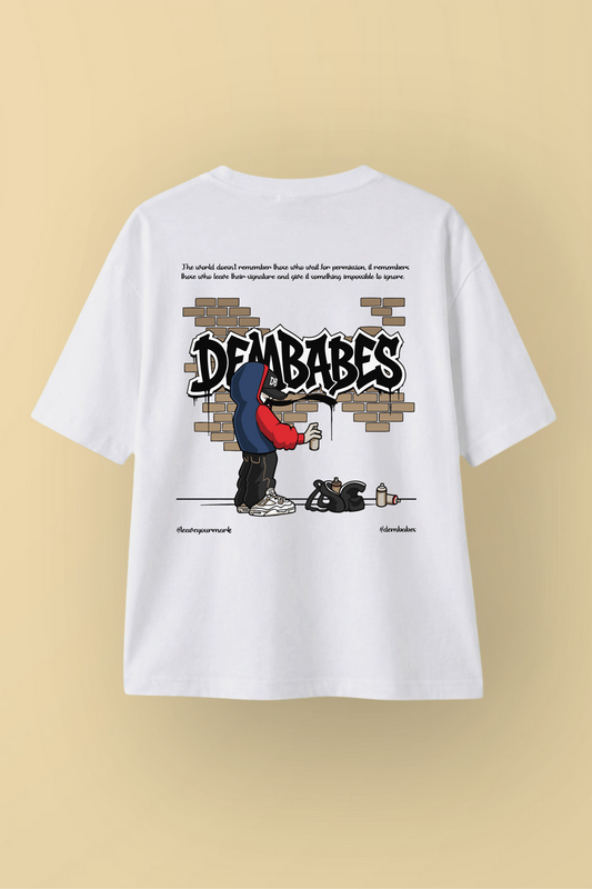 DEMBABES Graffiti Street Edition oversized t-shirt back view